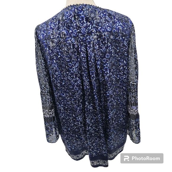 Elie Tahari Women's Silk Blend Blouse Size Large - Picture 3 of 7